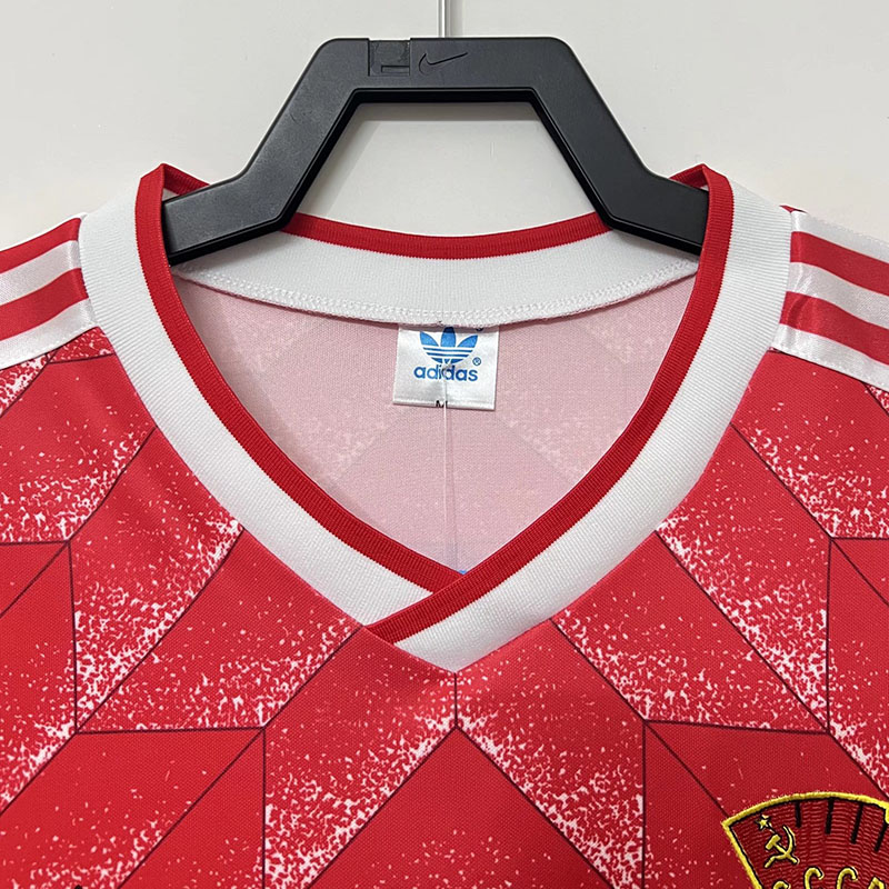 VINTAGE Soviet Union Football Shirt 1988 Adidas Home Russia CCCP