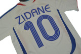 2006 France Away White Retro Soccer Jersey(带胸前小字)