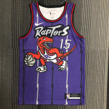 Raptors CARTER #15 Purple Retro Top Quality Hot Pressing NBA Jersey
