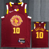 21-22 Cleveland Cavaliers GARLAND #10 Red City Edition Top Quality Hot Pressing NBA Jersey