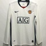 2008-2009 Man Utd Away Long Sleeve Retro Soccer Jersey (长袖)