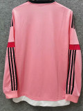 2015-2016 JUV Away Pink Retro Long Sleeve Soccer Jersey (长袖)