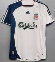 2006-2007 LIV Away White Retro Soccer Jersey