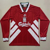 1993-1995 LIV Home Long Sleeve Retro Soccer Jersey (长袖)