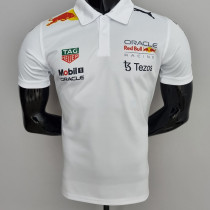 2022 F1 Formula One Red Bull White Polo Racing Suit(有领)