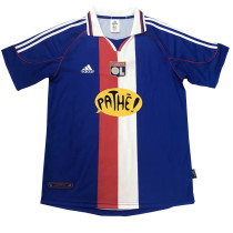 2000-2001 Lyon Away Blue Retro Soccer Jersey