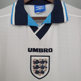 1996 England Home Retro Soccer Jersey