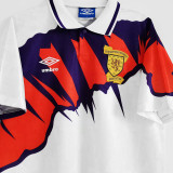 1991-1993 Scotland White Retro Soccer Jersey