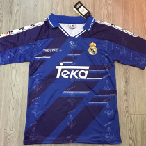 1994-1996 RMA Away Purple Blue Retro Soccer Jersey