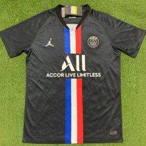 2019-2020 PSG Paris Jordan Black Retro Soccer Jersey