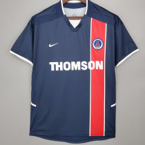 2002-2003 PSG Paris Home Retro Soccer Jersey