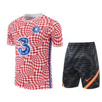 22-23 CHE Red white Training Short Suit