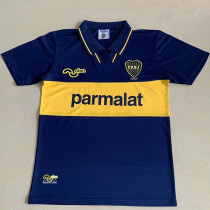 1994 Boca Juniors Home Retro Soccer Jersey (背后带广告)
