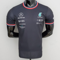 2022 F1 Formula One Mercedes Black Racing Suit(圆领)