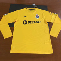 22-23 Porto Yellow Goalkeeper Long Sleeve Soccer Jersey (长袖)