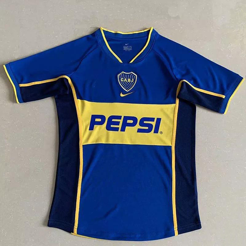 Retro Boca Juniors 99/00 home Soccer Jersey - Kitsociety