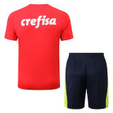 22-23 Palmeiras Red Training Short Suit #D689