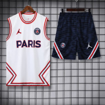 22-23 PSG White Tank top and shorts suit