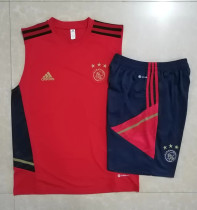 22-23 Ajax Red Tank top and shorts suit #D721