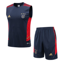22-23 Ajax Royal blue Tank top and shorts suit #D709