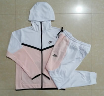 22-23 NK Pink Hoodie Jacket Tracksuit#F426(上截白色)