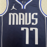 22-23 Dallas Mavericks DONCIC #77 Blue Top Quality Hot Pressing NBA Jersey (Trapeze Edition)