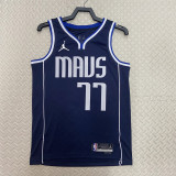 22-23 Dallas Mavericks DONCIC #77 Blue Top Quality Hot Pressing NBA Jersey (Trapeze Edition)