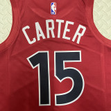 22-23 Raptors CARTER #15 Red Top Quality Hot Pressing NBA Jersey