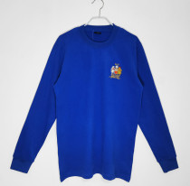 1968 Man Utd Blue Long Sleeve Retro Soccer Jersey 长袖