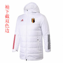 2022 Belgium White Hooded Cotton Coat 棉衣