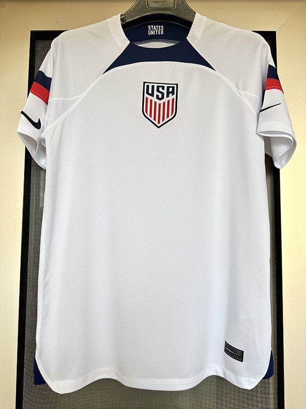22-23 USA Home 1:1 World Cup Fans Soccer Jersey