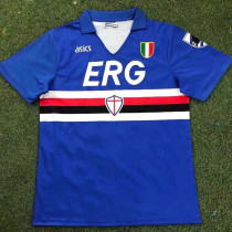 1991-1992 Sampdoria Home Retro Soccer Jersey
