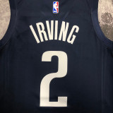 2021 Dallas Mavericks IRVING #2 Black Top Quality Hot Pressing NBA Jersey (Trapeze Edition)