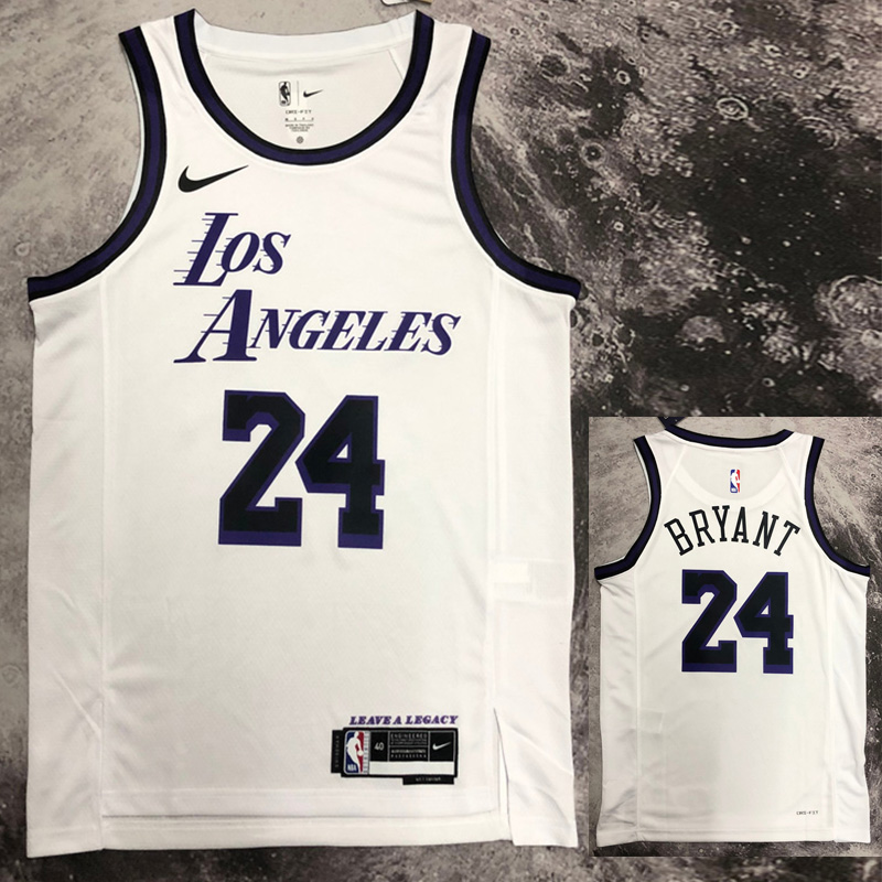 US$ 26.00 - 23-24 LAKERS BRYANT #24 Black City Edition Top Quality Hot  Pressing NBA Jersey - m.