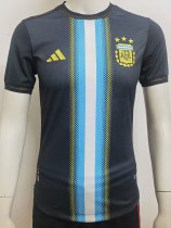 2023 Argentina Special Edition Black Blue Player Version Soccer Jersey