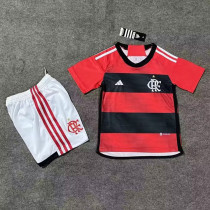 23-24 Flamengo Home Kids Soccer Jersey