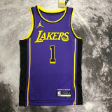 22-23 LAKERS RUSSELL #1 Purple Top Quality Hot Pressing NBA Jersey (Trapeze Edition)