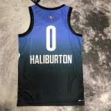 2023 ALL STAR HALIBURTON #0 Blue Top Quality Hot Pressing NBA Jersey (全明星)