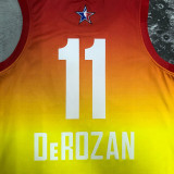 2023 ALL STAR DEROZAN #11 Yellow Top Quality Hot Pressing NBA Jersey (全明星)