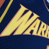 2010 WARRIORS CURRY #30 Navy blue Retro Top Quality Hot Pressing NBA Jersey