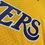 2009 LAKERS BRYANT #24 Yellow Retro Top Quality Hot Pressing NBA Jersey