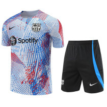 22-23 BAR White Red Blue Training Short Suit