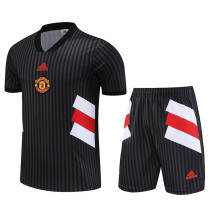 2023 Man Utd Casual Classic Black Training Short Suit