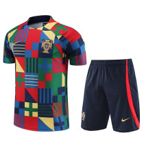 22-23 Portugal Red Green Training Short Suit