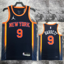 22-23 KNICKS BARRETT #9 Black Top Quality Hot Pressing NBA Jersey (Trapeze Edition) 飞人版