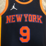 22-23 KNICKS BARRETT #9 Black Top Quality Hot Pressing NBA Jersey (Trapeze Edition) 飞人版