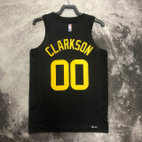 22-23 JAZZ CLARKSON #00 Black Top Quality Hot Pressing NBA Jersey (Trapeze Edition)