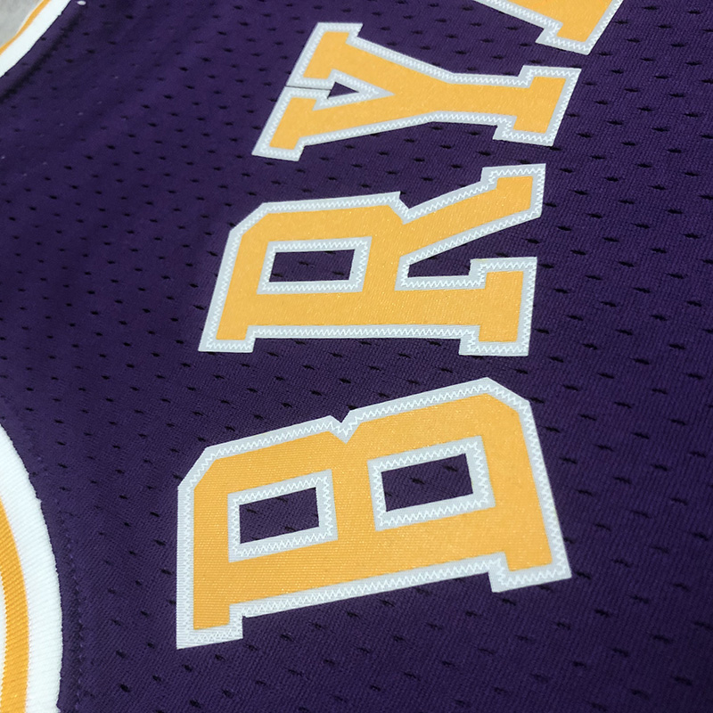US$ 26.00 - 1996-97 LAKERS BRYANT #8 Blue Retro Top Quality Hot Pressing NBA  Jersey(圆领） 