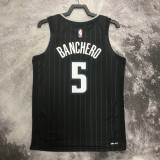 22-23 Magic BANCHERO #5 Black Top Quality Hot Pressing NBA Jersey