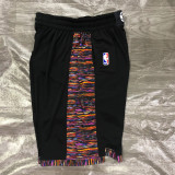 2019-20 NETS Black City Edition Top Quality NBA Pants(彩边)